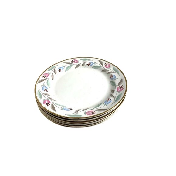 Nautilus Eggshell G5N5 Lot of 3 Dinner Plate Multicolor Floral Rim - Picture 1 of 3